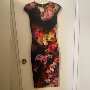 Ted baker floral midi dress.